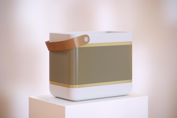 Portable speaker with a handle