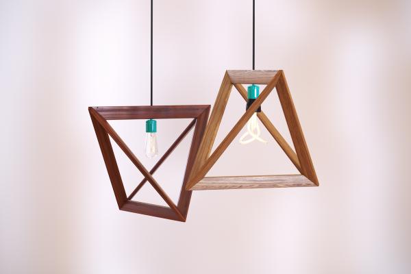 Wooden pendant lights