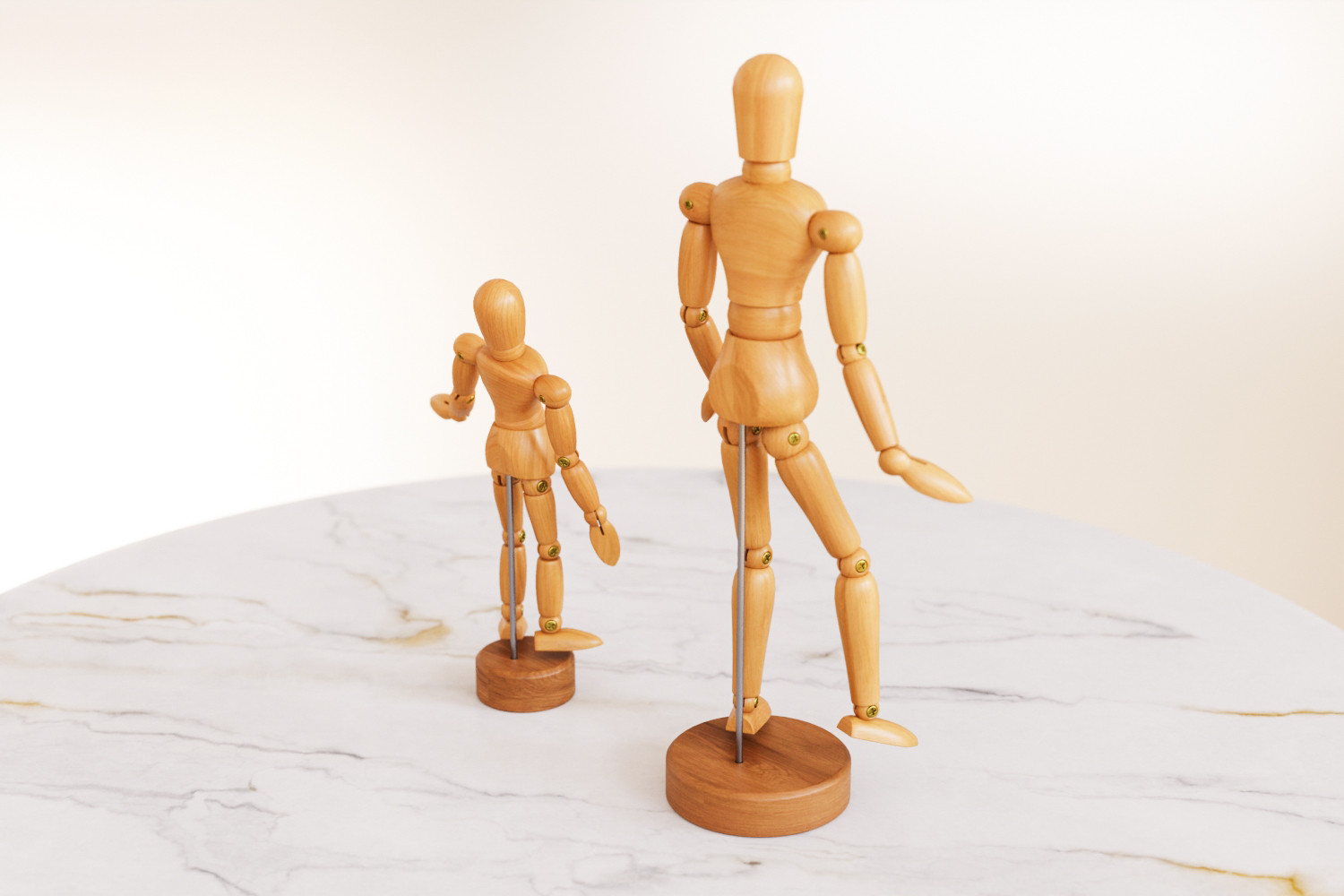2 Pack Posable Wooden Mannequin Figure for Drawing, Wood Human Model for  Art (12 In) - Walmart.com